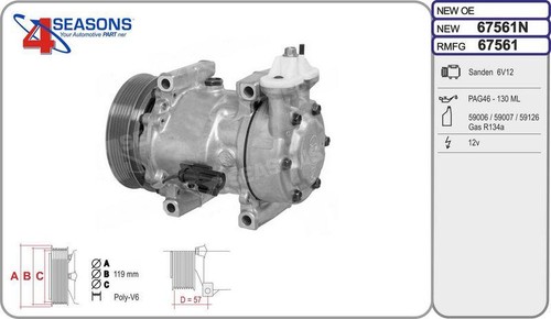 Compressore climatizzatore per - compressore,
